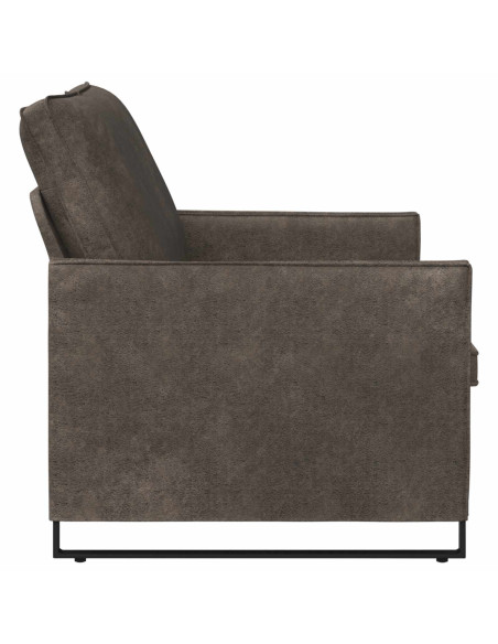 Divano a 2 posti Grigio Scuro 150 x 81 x 82 cm