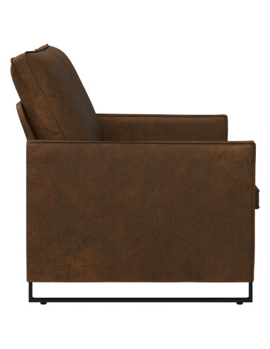 Divano a 2 posti Marrone 150 x 81 x 82 cm