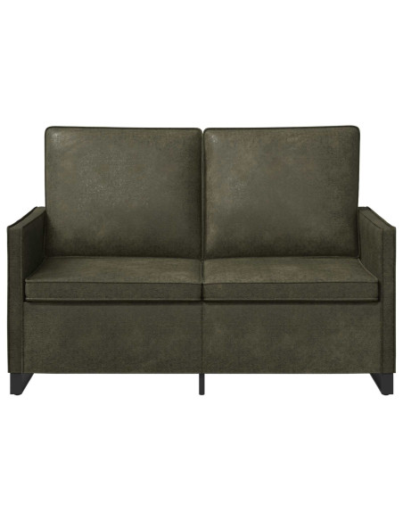 Divano a 2 posti Verde militare 130 x 81 x 82 cm