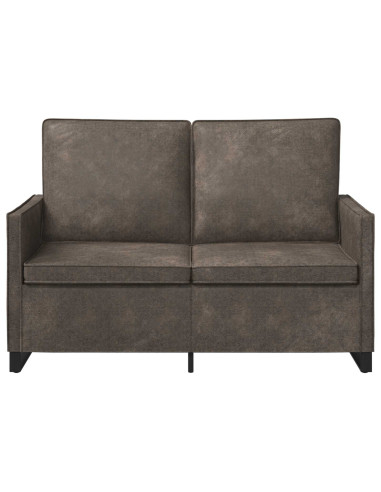 Divano a 2 posti Grigio Scuro 130 x 81 x 82 cm