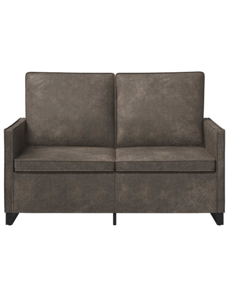 Divano a 2 posti Grigio Scuro 130 x 81 x 82 cm