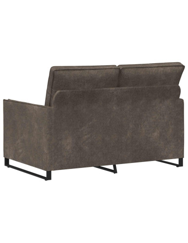 Divano a 2 posti Grigio Scuro 130 x 81 x 82 cm