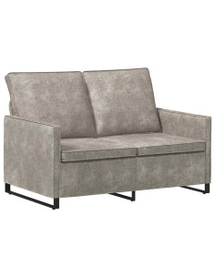 Divano a 2 posti Grigio Chiaro 130 x 81 x 82 cm 2