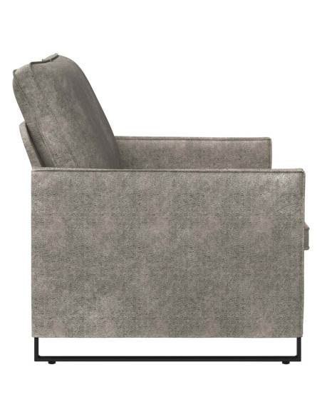 Divano a 2 posti Grigio Chiaro 130 x 81 x 82 cm