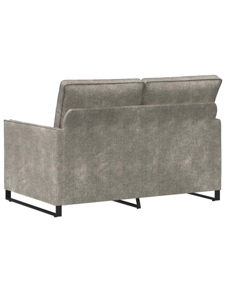 Divano a 2 posti Grigio Chiaro 130 x 81 x 82 cm