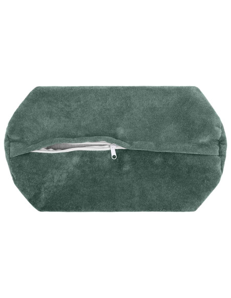 Cuscino con cuscino HEERLEN 2 pz Blu mare Fleece in microfibra