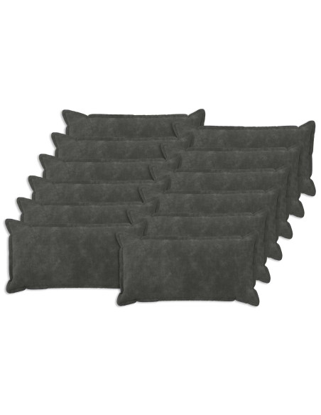 Federa 12 pcs HOUTEN Antracite 40 x 80 cm Fleece in microfibra