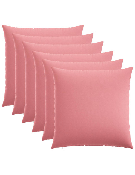 Federa 6 pz HEERLEN Rosa 70 x 70 cm Tessuto