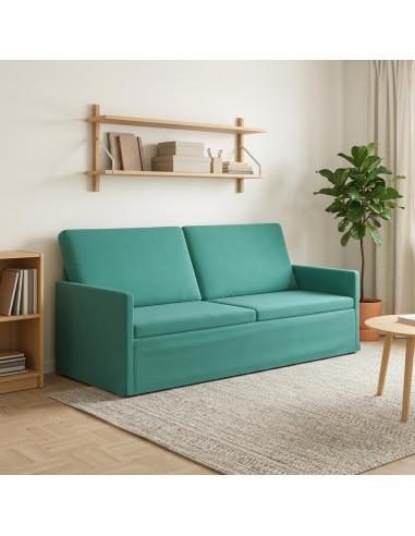 Divano a 3 posti Turchese 190 x 81 x 82 cm Velluto (V)