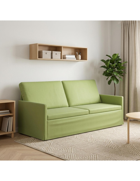 Divano a 3 posti Verde chiaro 190 x 81 x 82 cm Velluto (V)