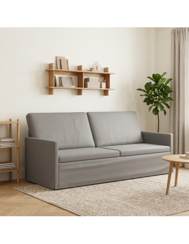 Divano a 3 posti Grigio Chiaro 190 x 81 x 82 cm Velluto (V)