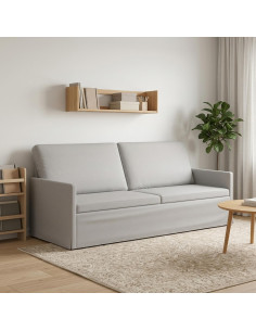 Divano a 3 posti Grigio Nuvola 190 x 81 x 82 cm Tessuto