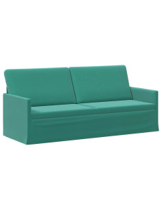 Divano a 3 posti Turchese 190 x 81 x 82 cm Velluto (V) 2