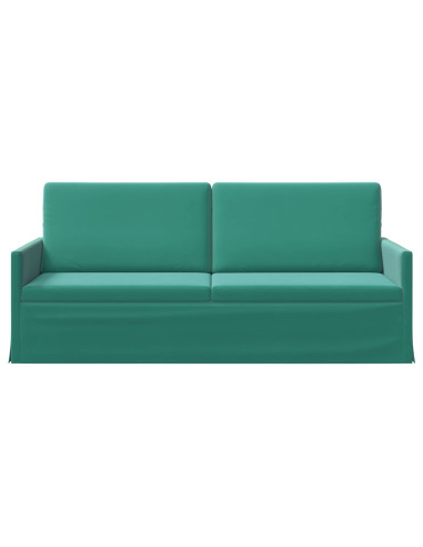 Divano a 3 posti Turchese 190 x 81 x 82 cm Velluto (V)