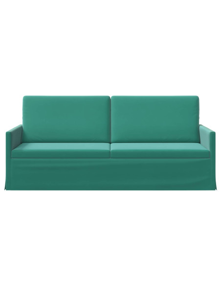 Divano a 3 posti Turchese 190 x 81 x 82 cm Velluto (V)