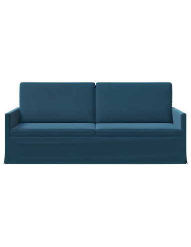 Divano a 3 posti Blu 190 x 81 x 82 cm Velluto (V)