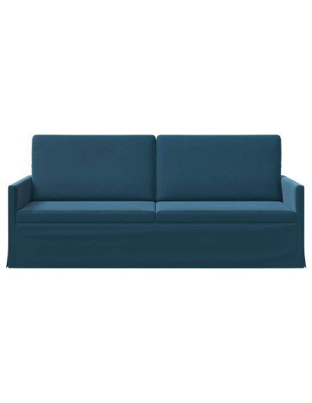 Divano a 3 posti Blu 190 x 81 x 82 cm Velluto (V)