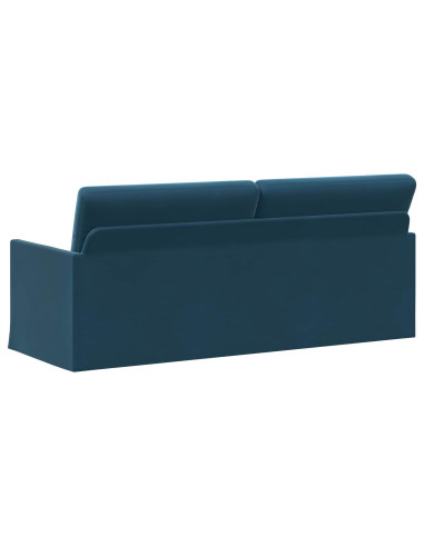 Divano a 3 posti Blu 190 x 81 x 82 cm Velluto (V)