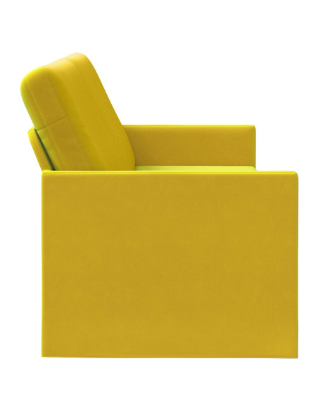 Divano a 3 posti Giallo 190 x 81 x 82 cm Velluto (V)