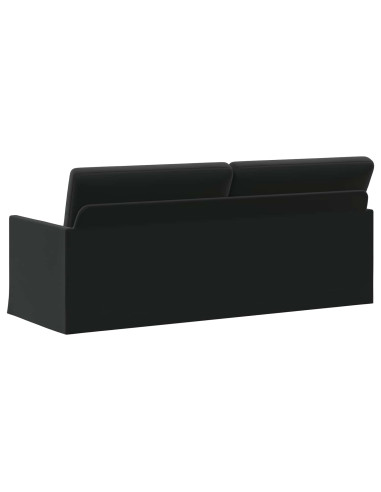 Divano a 3 posti Nero 190 x 81 x 82 cm Velluto (V)