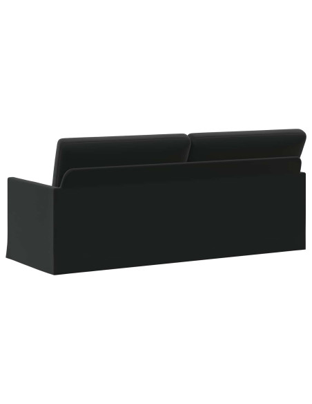 Divano a 3 posti Nero 190 x 81 x 82 cm Velluto (V)