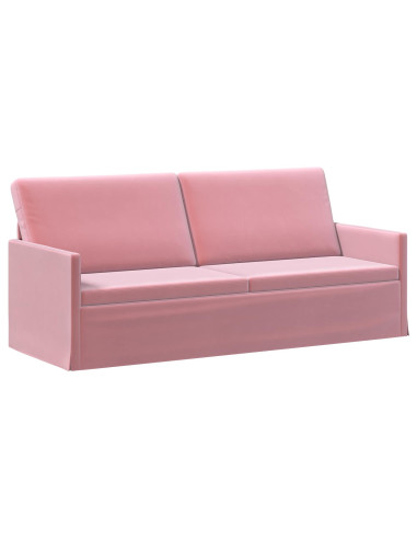Divano a 3 posti Rosa 190 x 81 x 82 cm Velluto (V)