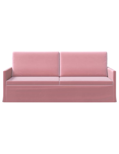 Divano a 3 posti Rosa 190 x 81 x 82 cm Velluto (V)