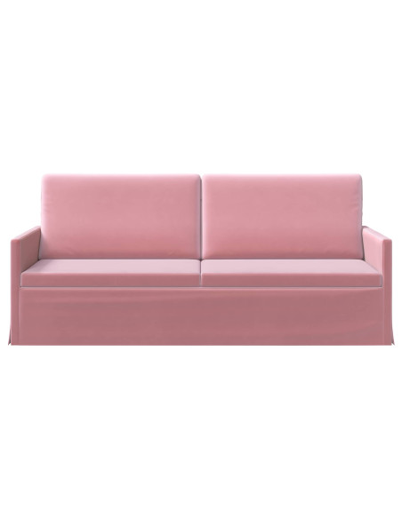 Divano a 3 posti Rosa 190 x 81 x 82 cm Velluto (V)