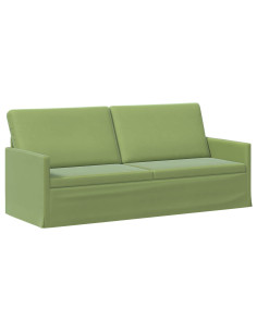 Divano a 3 posti Verde chiaro 190 x 81 x 82 cm Velluto (V) 2