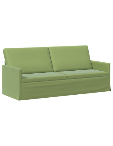 Divano a 3 posti Verde chiaro 190 x 81 x 82 cm Velluto (V)