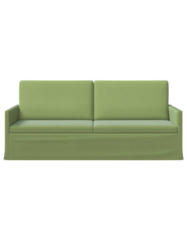 Divano a 3 posti Verde chiaro 190 x 81 x 82 cm Velluto (V)