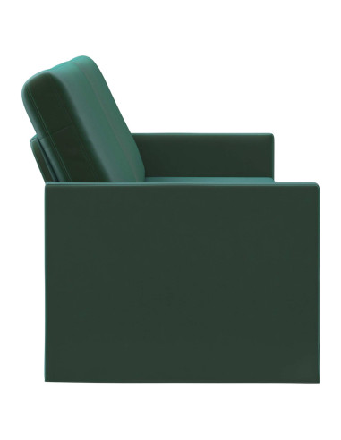 Divano a 3 posti Verde Scuro 190 x 81 x 82 cm Velluto (V)