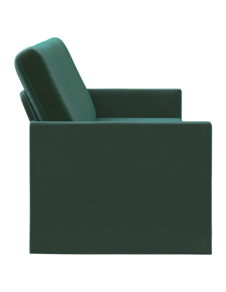 Divano a 3 posti Verde Scuro 190 x 81 x 82 cm Velluto (V)