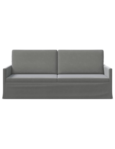 Divano a 3 posti Grigio Scuro 190 x 81 x 82 cm Velluto (V)