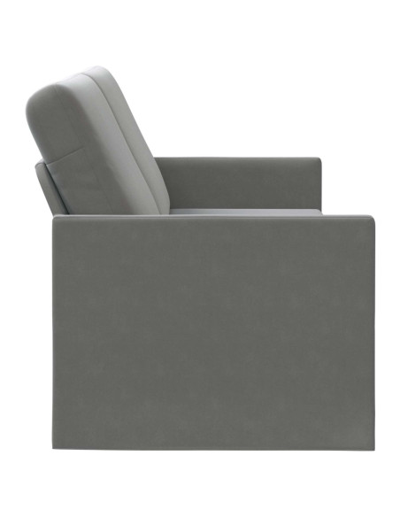 Divano a 3 posti Grigio Scuro 190 x 81 x 82 cm Velluto (V)