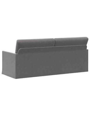 Divano a 3 posti Grigio Scuro 190 x 81 x 82 cm Velluto (V)