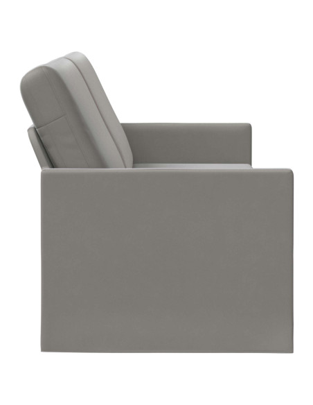 Divano a 3 posti Grigio Chiaro 190 x 81 x 82 cm Velluto (V)