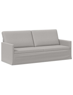 Divano a 3 posti Grigio Nuvola 190 x 81 x 82 cm Tessuto 2