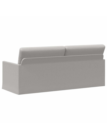 Divano a 3 posti Grigio Nuvola 190 x 81 x 82 cm Tessuto