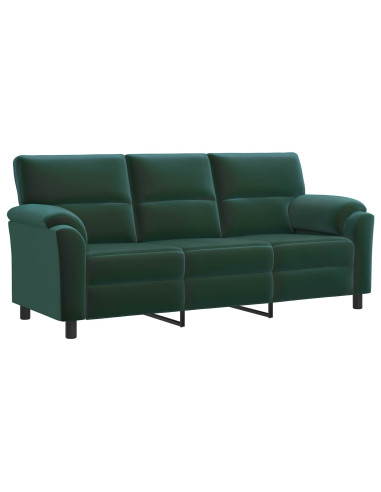 Set di divani 2 pcs Verde Scuro Velluto