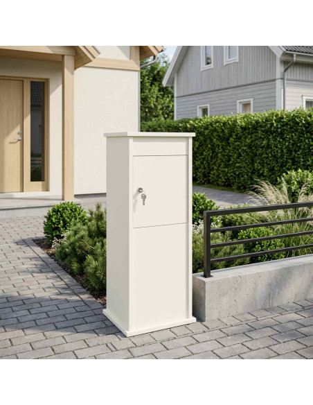 cassetta postalepastkastei Bianco 40 x 40 x 100 cm Acciaio
