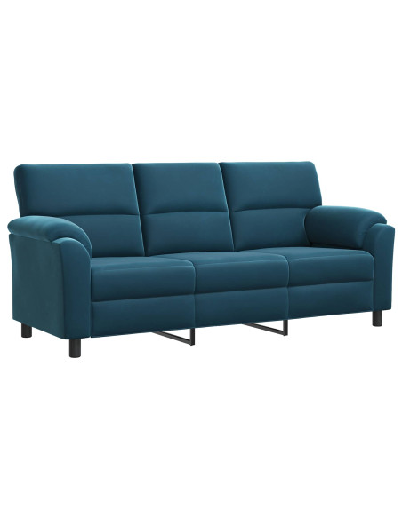 Set di divani 2 pcs Blu Velluto