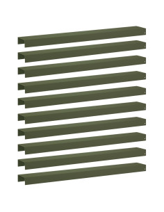 Profilo di copertura per giardino 10 pz 100 x 15 x 5 cm Acciaio 2