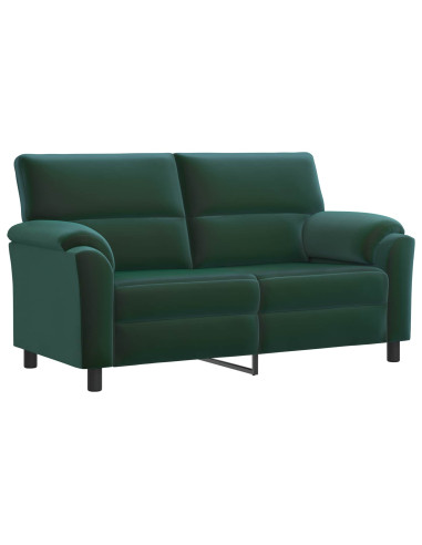 Set di divani 3 pcs Verde Scuro Velluto