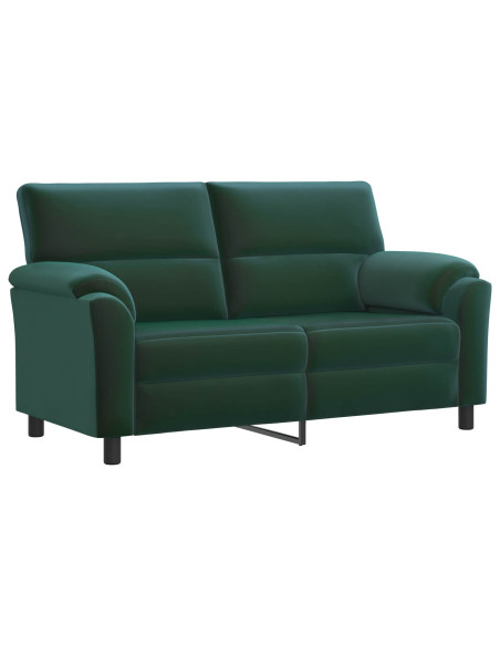 Set di divani 3 pcs Verde Scuro Velluto