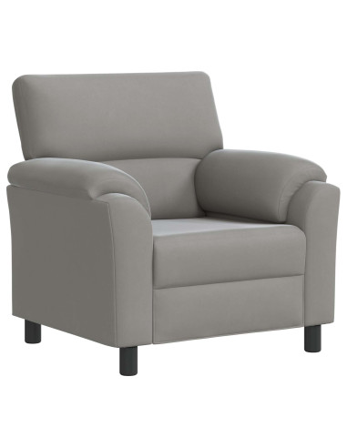 Set di divani 3 pcs Grigio Chiaro Velluto