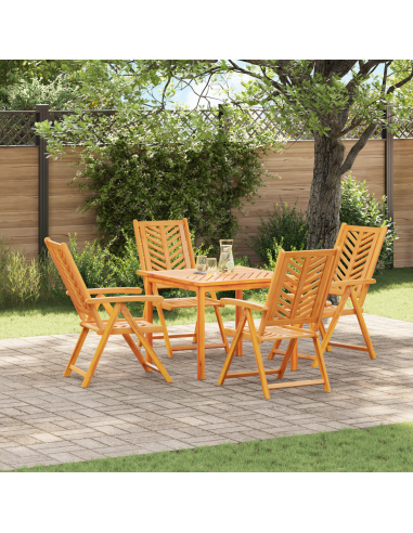 Set da Pranzo per Giardino 5 pz Marrone