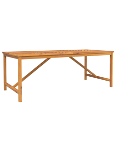 Set da Pranzo per Giardino 9 pz Marrone 2