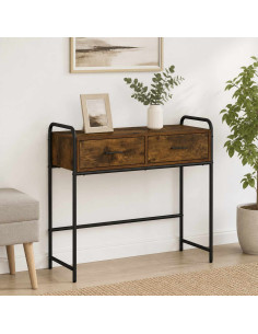 Tavolo consolle Rovere Fumo 90 x 33 x 80,5 cm