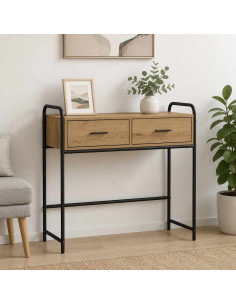 Tavolo consolle Rovere Artigianale 90 x 33 x 80,5 cm